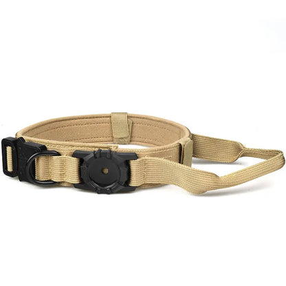 Adjustable Nylon AirTag Holder Dog Collar Pet Tactical Collar Dog Accessories Anti Last and Pet Dog Tracing Pet Safe for Dog